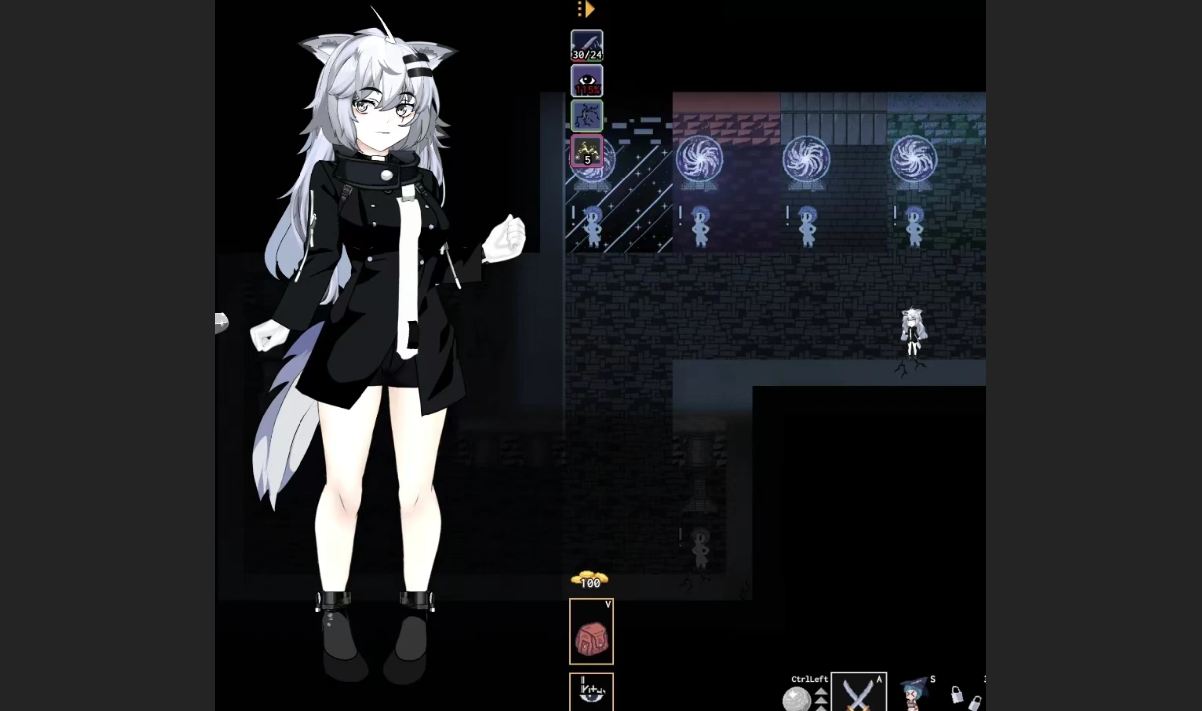 【SLG/官中】变态的地牢#Kinky Dungeon v5.5.0 HotFix 官方中文版-紫星的菜单 - 仅收录精品的小站